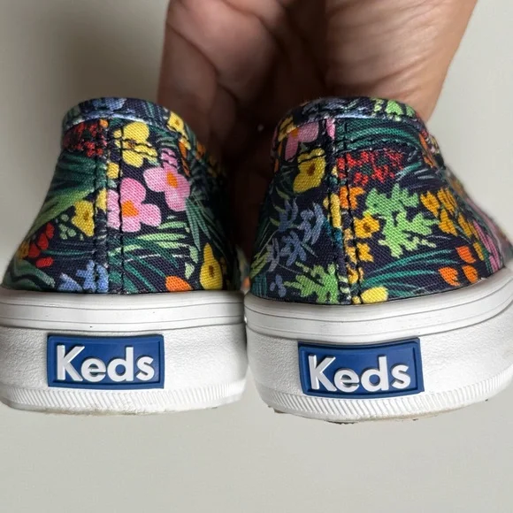 Keds x Rifle Paper Co. Womens Double Decker Garden Party Canvas Slip-On Sneakers - Picture 11 of 16